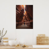スロットキャニオン モチベーションの言葉 ポスター (キッチン)