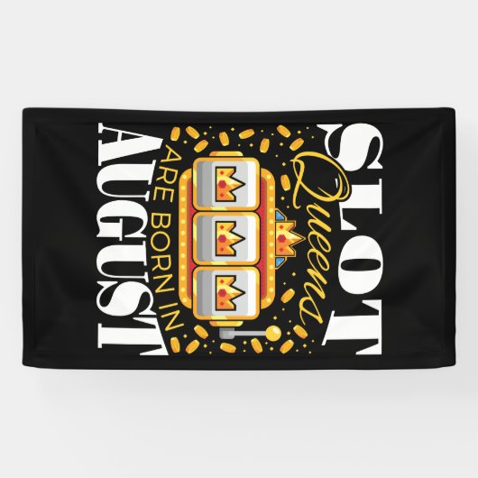 スロットクイーンズ生まれが誕生日威厳があるカジノ 横断幕 (横)