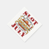 スロットクイーン生まれは7月 スタンダードカクテルナプキン (角)