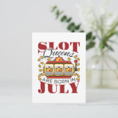 スロットクイーン生まれは7月 ポストカード (スタンド正面)