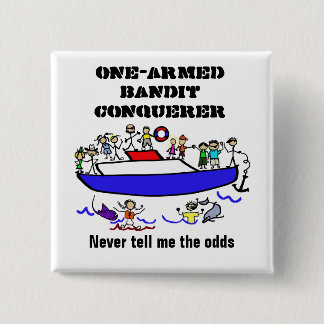 スロットゲームのマラソンの勝者のためのボタン 缶バッジ