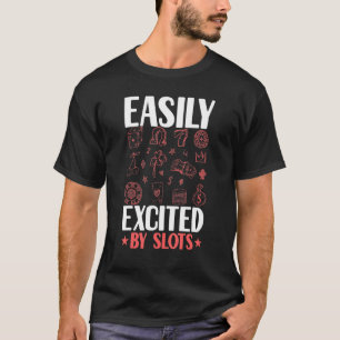 スロットプレーヤーギャンブラー賭博 Tシャツ
