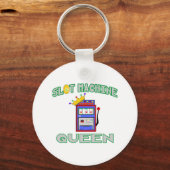 スロットマシンのクイーン キーホルダー (正面)