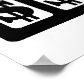 スロットマシンのドル ポスター (角)