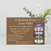 スロットマシンの大当たりの第21誕生日 招待状 (スタンド正面)