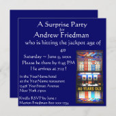 スロットマシンの誕生会の勝者 招待状 (正面/裏面)