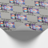 スロットマシンは50歳大当たりに当りました ラッピングペーパー (角)