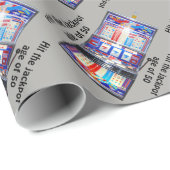 スロットマシンは50歳大当たりに当りました ラッピングペーパー (ロールコーナー)