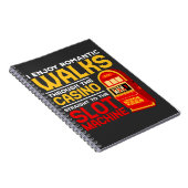 スロットマシンプレーヤーカジノおもしろい賭博ユーモア ノートブック (右側)