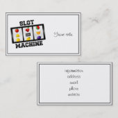 スロットマシン傾斜アイコン 名刺 (正面/裏面)