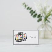 スロットマシン傾斜アイコン 名刺 (スタンド正面)
