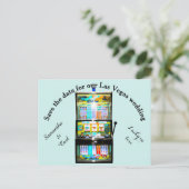 スロットマシン日付の保存 案内ポストカード (スタンド正面)