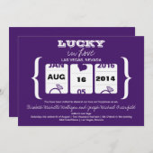 スロットマシン日付の結婚保存 セーブザデート (正面/裏面)