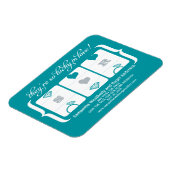 スロットマシン結婚式の日付の保存 マグネット (左側)