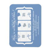 スロットマシン結婚式の日付の保存 マグネット (縦)