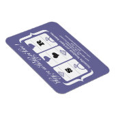 スロットマシン結婚式の日付の保存 マグネット (右側)