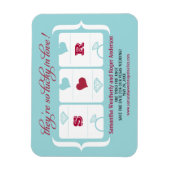 スロットマシン結婚式の日付の保存 マグネット (縦)