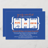 スロットマシン結婚式招待状 招待状 (正面/裏面)