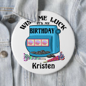 スロットマシン誕生日 缶バッジ (インサイチュ)