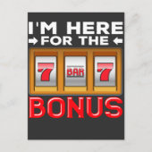 スロットマシン賭博おもしろいカジノファン ポストカード (正面)