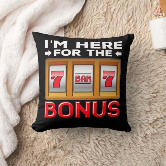 スロットマシン賭博カおもしろいジノファン クッション (ブランケット)