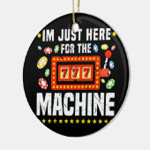 スロットマシン賭博ラバーカおもしろいジノ セラミックオーナメント (左)