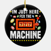 スロットマシン賭博ラバーカおもしろいジノ セラミックオーナメント (裏面)