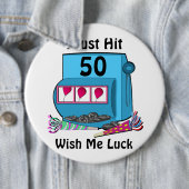 スロットマシン50誕生日 缶バッジ (インサイチュ)