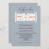 スロットマシン ウェディング インビテーション (正面/裏面)