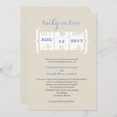 スロットマシン ウェディング インビテーション (正面/裏面)