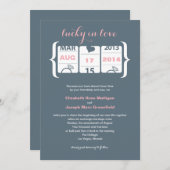 スロットマシン ウェディング インビテーション (正面/裏面)