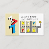 スロットマシン、カジノ、ゲーム業界 名刺 (正面)