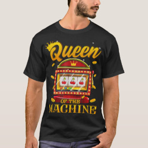 スロットマシン・クイーン!ベガスおもしろい賭博 Tシャツ