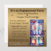 スロットマシン ゴールド ラッキー・イン・ラブ 招待状 (正面/裏面)