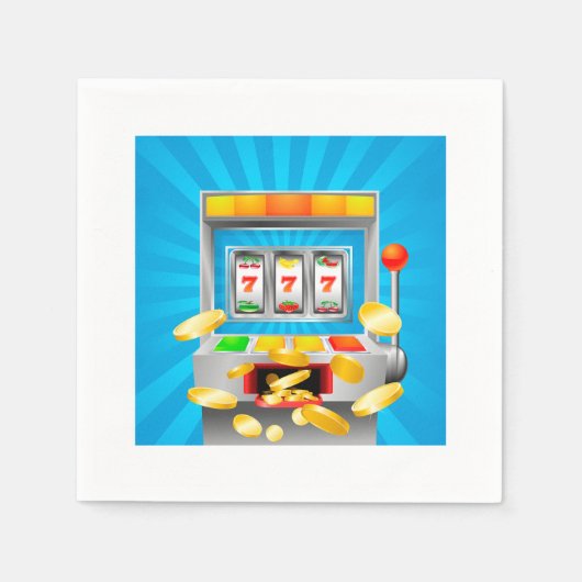 スロットマシン スタンダードカクテルナプキン (正面)