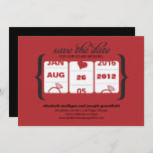 スロットマシン・セーブ・ザ・デート - 結婚式 招待状 (正面/裏面)