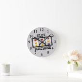 スロットマシン ラウンド壁時計 (ホーム)