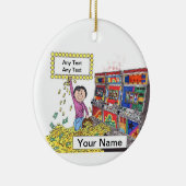 スロットマシン-女性 セラミックオーナメント (右)