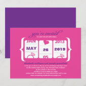 スロットマシン 結婚式招待状 招待状 (正面/裏面)