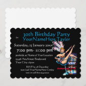 スロットマシン 30歳の誕生日パーティー 招待状 (正面/裏面)