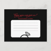 スロットマシン Save the Date - 結婚式 案内ポストカード (裏面)