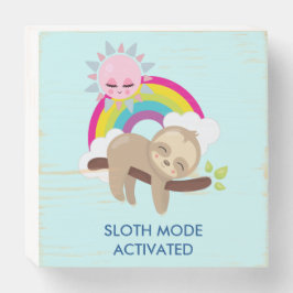 スロットモード有効おもしろいイラストレーション ウッドボックスサイン