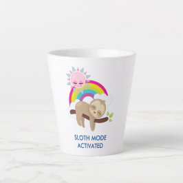 スロットモード有効おもしろいイラストレーション カフェラテマグ