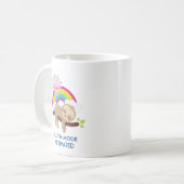 スロットモード有効おもしろいイラストレーション コーヒーマグカップ (正面左)