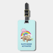 スロットモード有効おもしろいイラストレーション ラゲッジタグ (正面縦)
