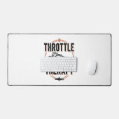 スロットルセラピーオートバイグリップ デスクマット (キーボード&マウス)