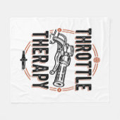 スロットルセラピーオートバイグリップ フリースブランケット (正面(横))