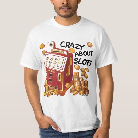 スロット大好きな人向けのTシャツ Tシャツ (正面)