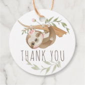 スロッパーソナライズされたスガール誕生日 フェイバータグ (正面)