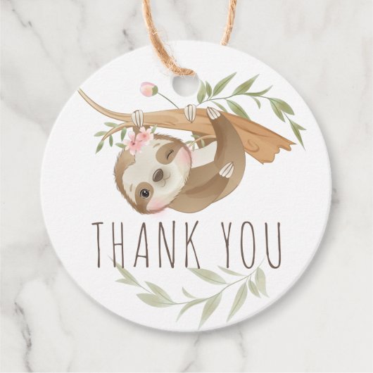 スロッパーソナライズされたスガール誕生日 フェイバータグ (正面)